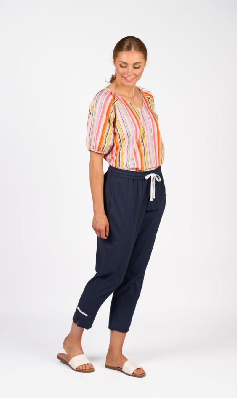 Checker Pant | Ink / White