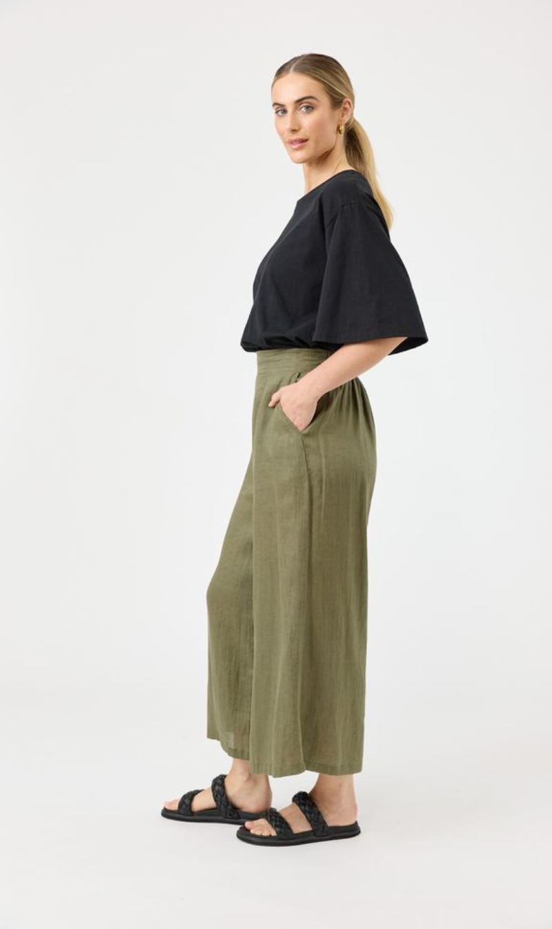 Studio Crop Pant | Khaki