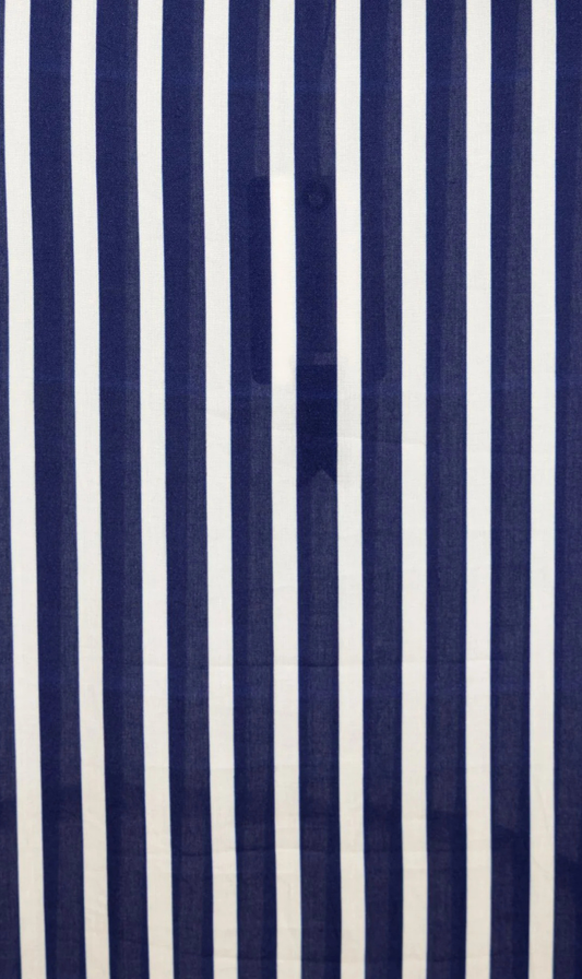 Cocoon Dress | Navy Stripe