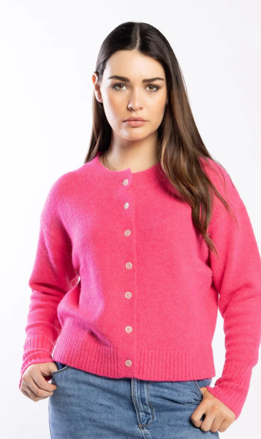 Ashbury Cardi | Hot Pink