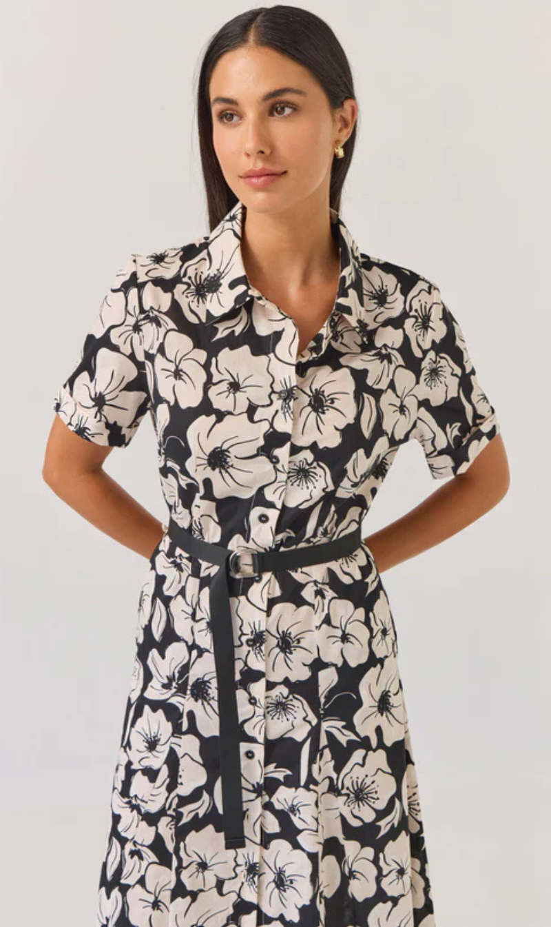 Godet Shirt Dress