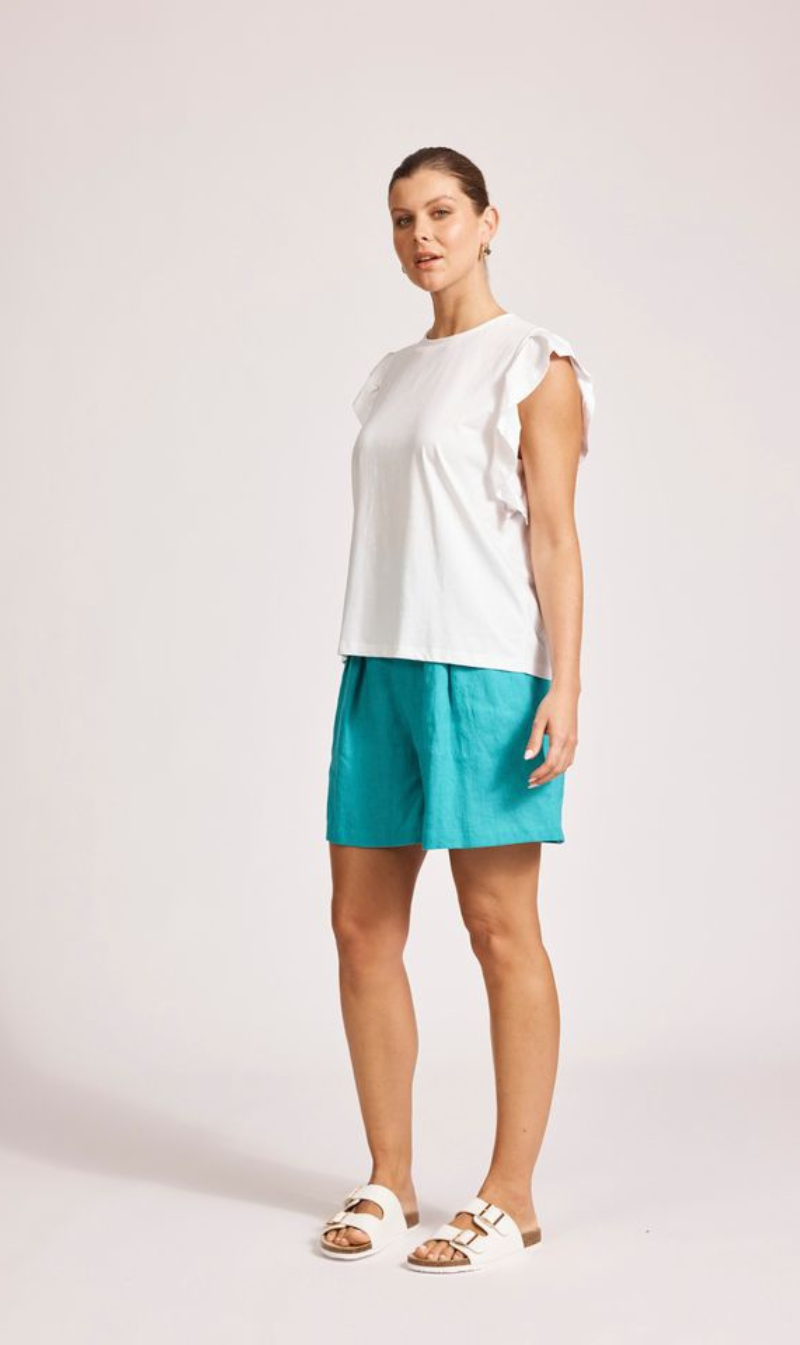 Francia Frill Tank | White