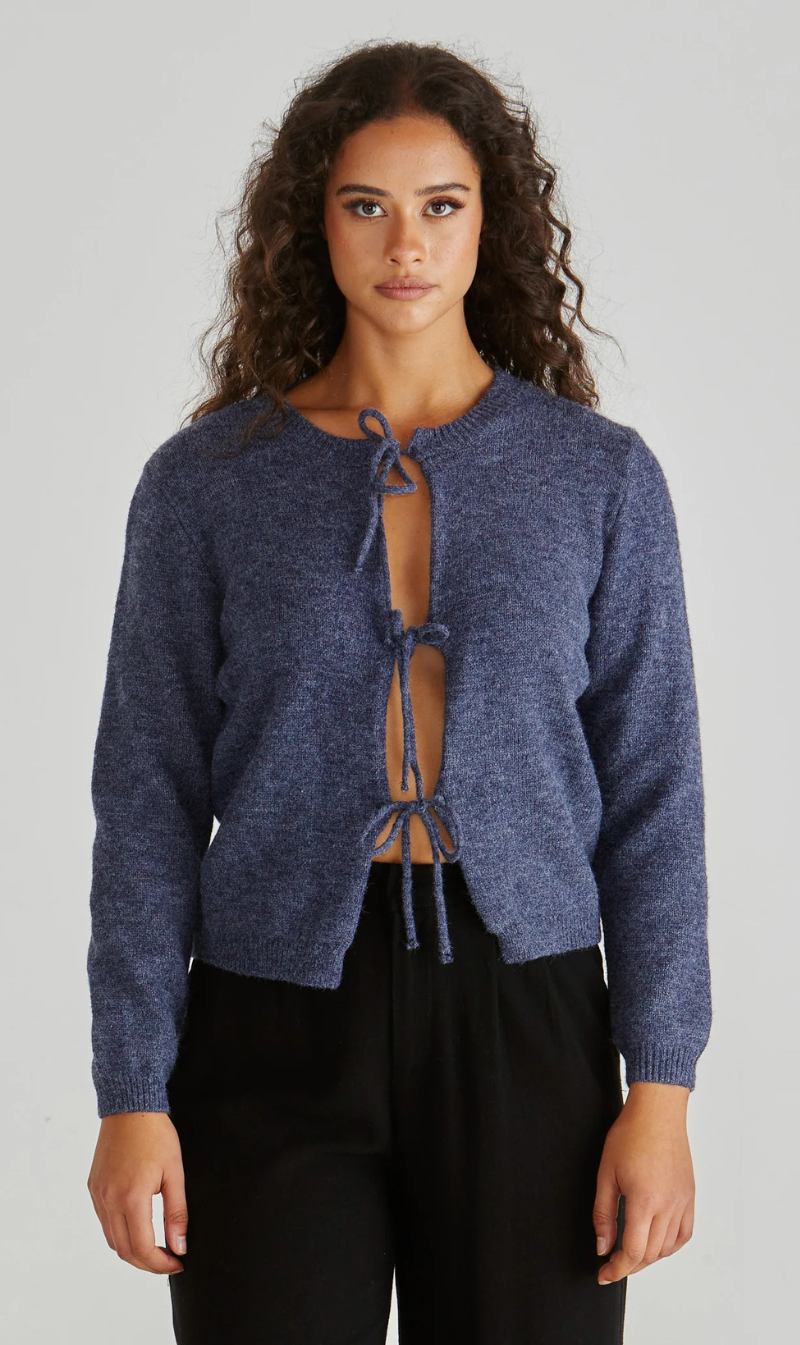 PRE ORDER | Greta Cardi | Navy Marle
