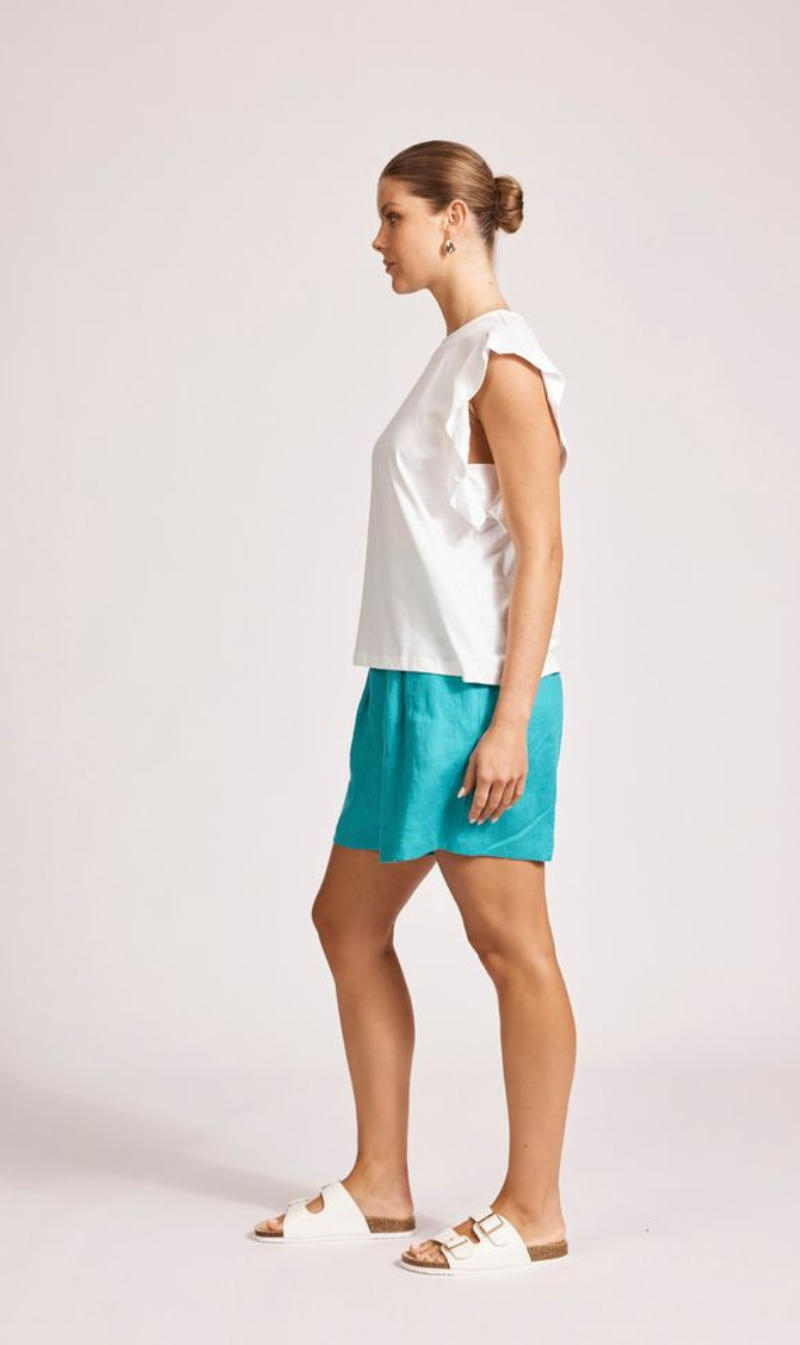 Francia Frill Tank | White