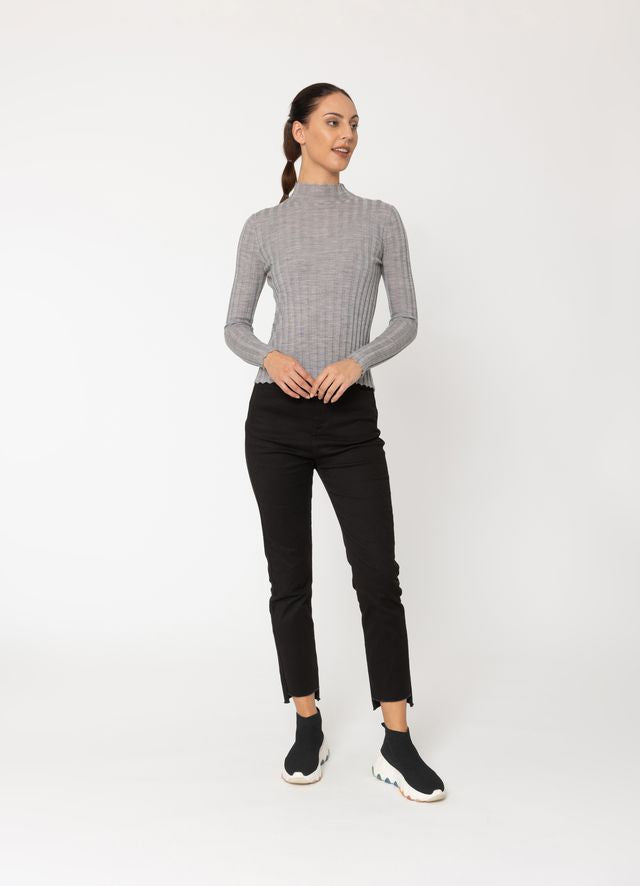 Derby Top | Grey Marl