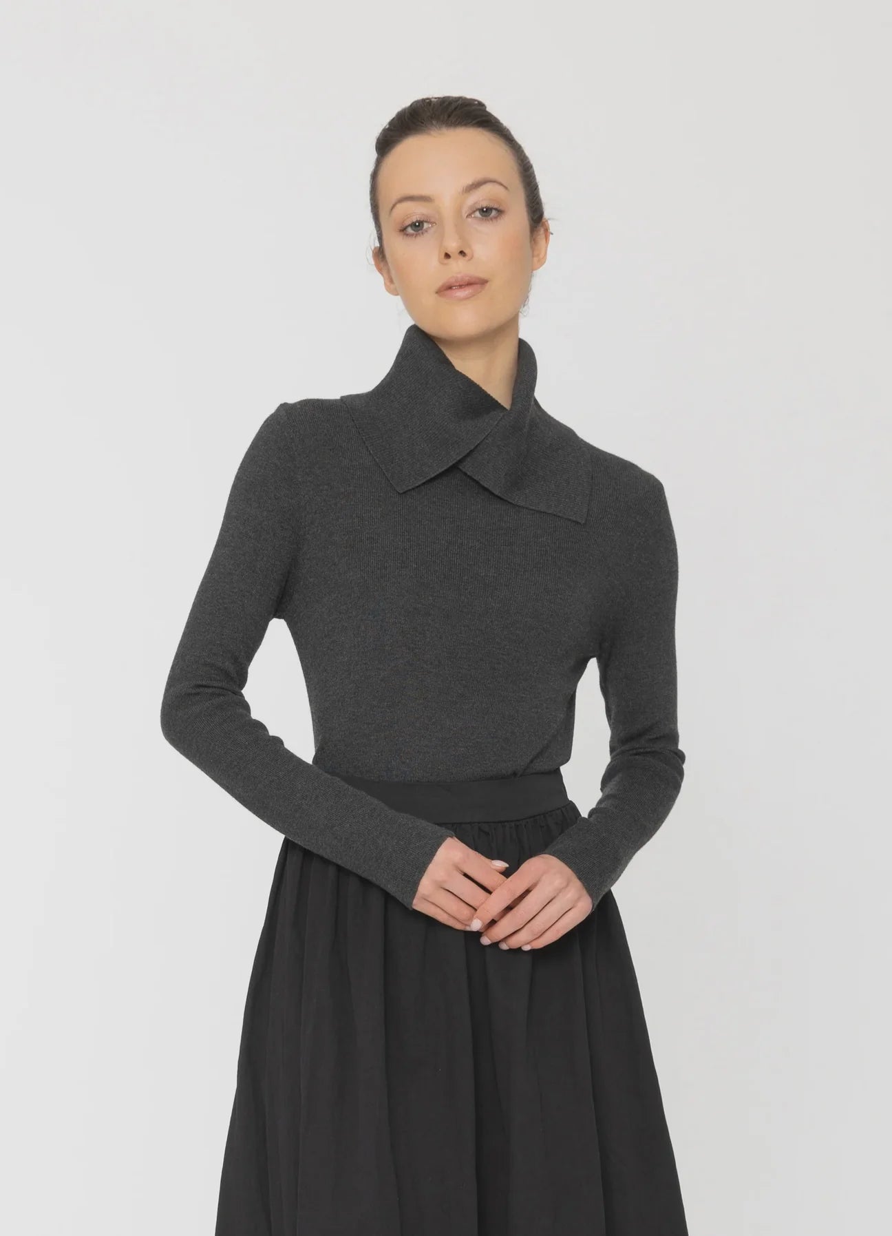 Faye Top | Charcoal