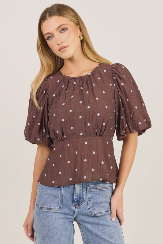Finali Bubble Sleeve Top
