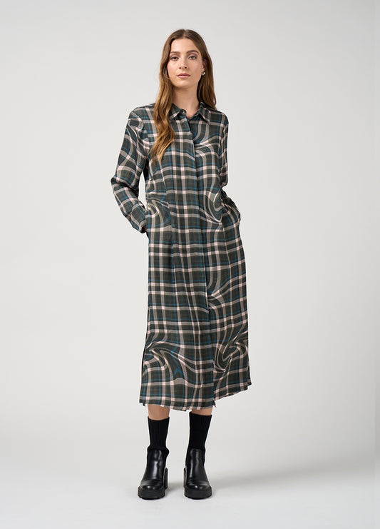 Illusion Shirt Dress