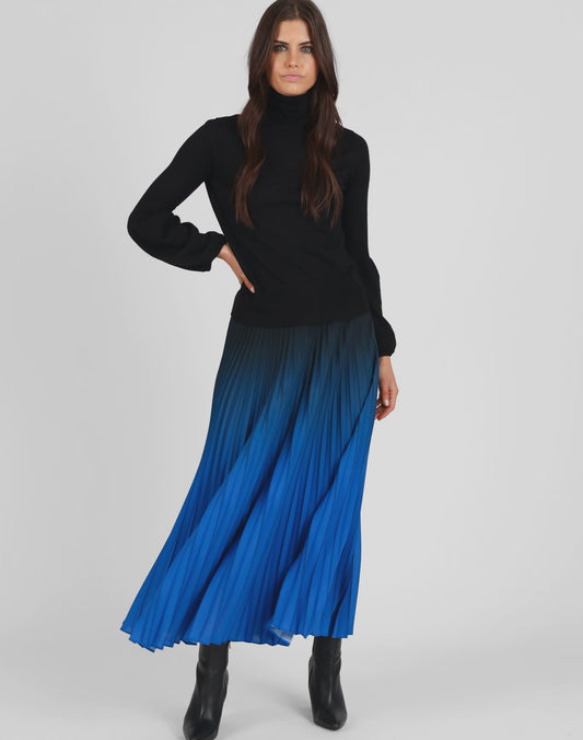 Ombre Pleated Skirt