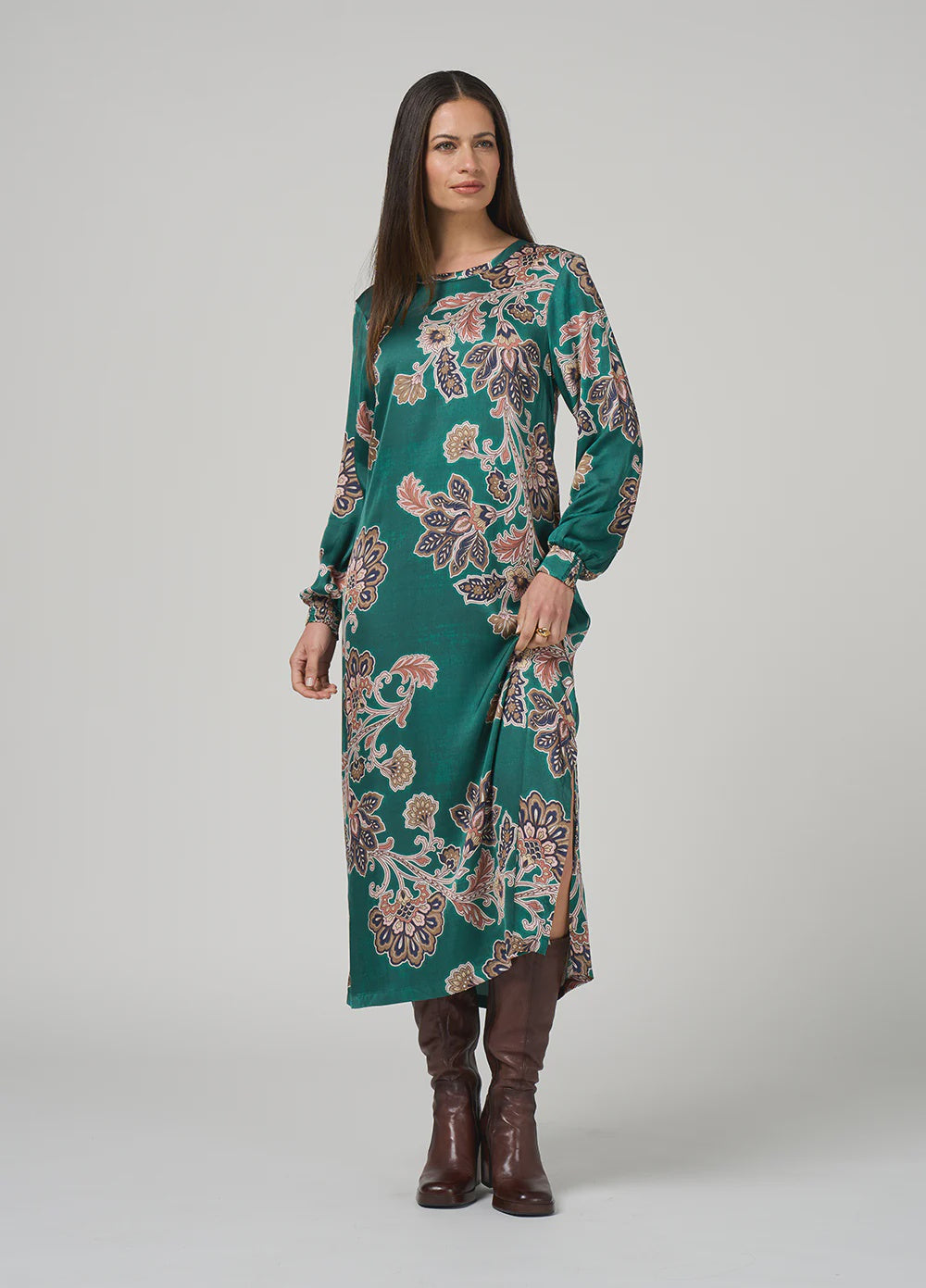 Versailles Dress | Evergreen Multi