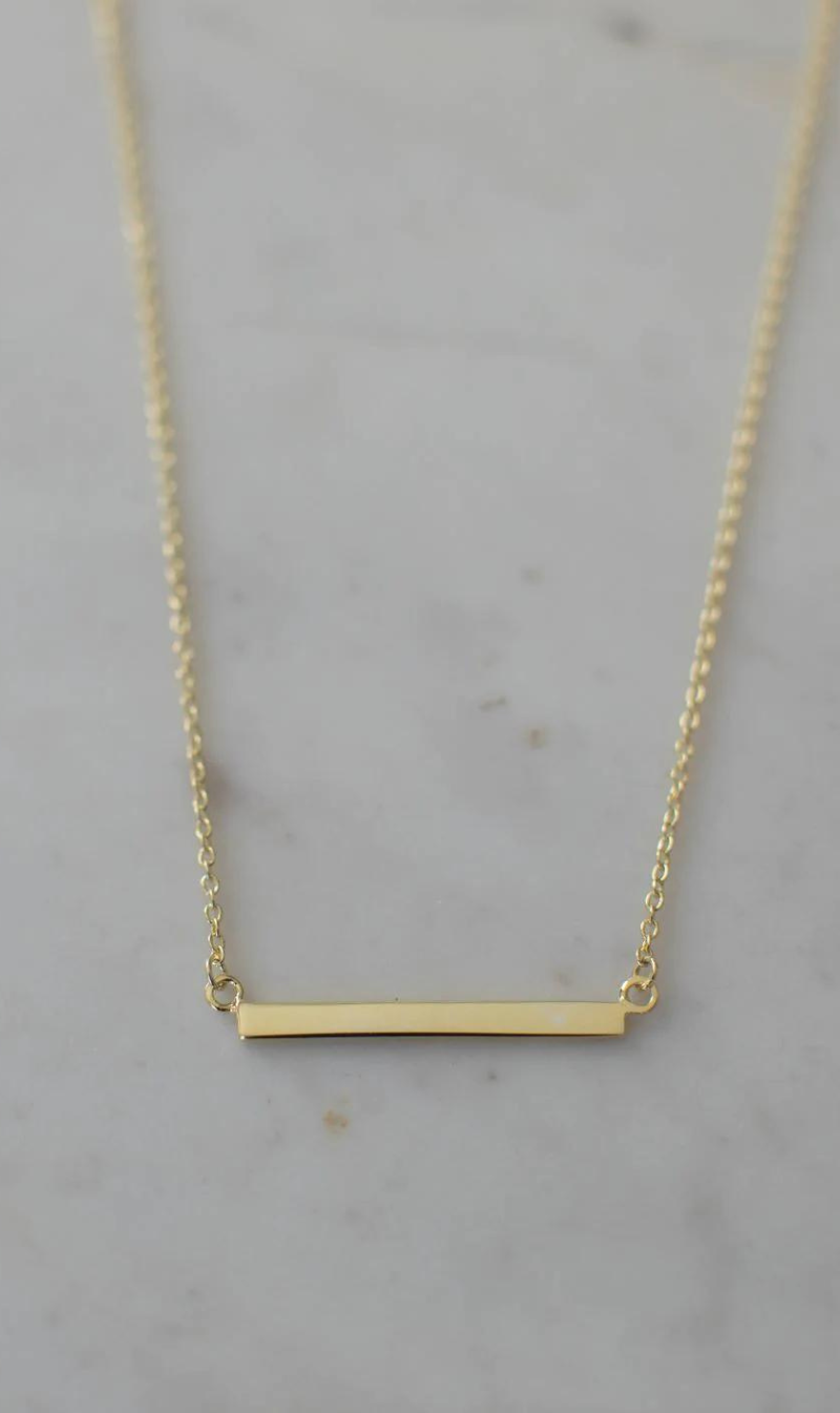 Bar Necklace - Gold